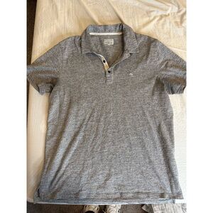 rag & bone Heathered Gray Polo Shirt